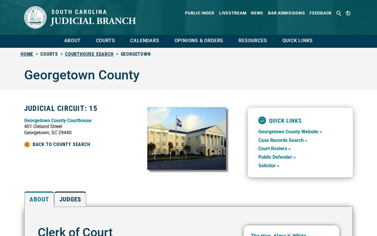 Andrews warrant records: Georgetown roster entries for Municipal and Summary Court